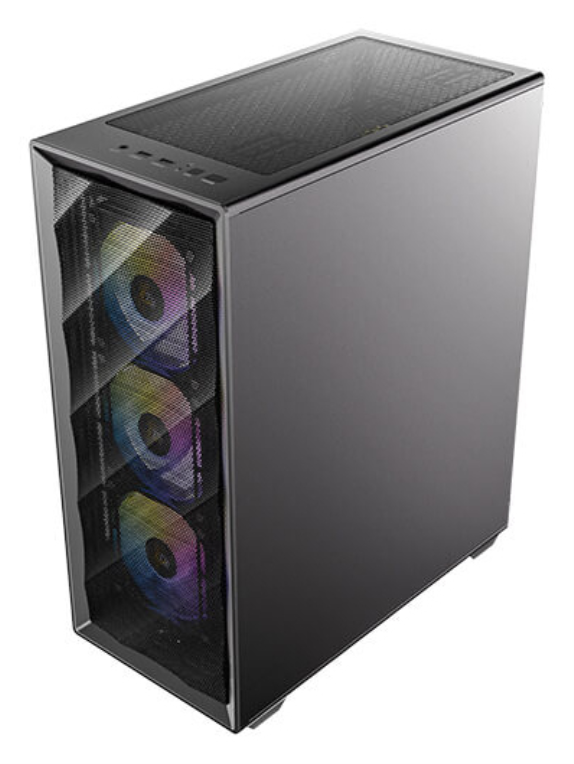 CAJA ANTEC AX85 ARGB ATX NEGRO 4XVENT 120MM 2XUSB SN FUENTE - detalle