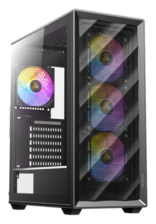 CAJA ANTEC AX85 ARGB ATX NEGRO 4XVENT 120MM 2XUSB SN FUENTE