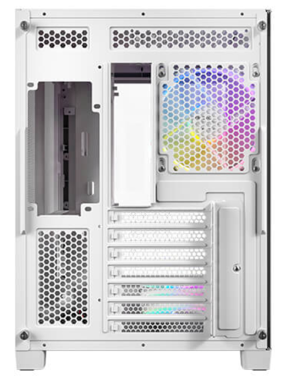 CAJA ANTEC C5 CURVE ARGB ATX BLANCO 3XVENT REV 120 MM 1X120MM 2XUSB SN FUENTE - detalle