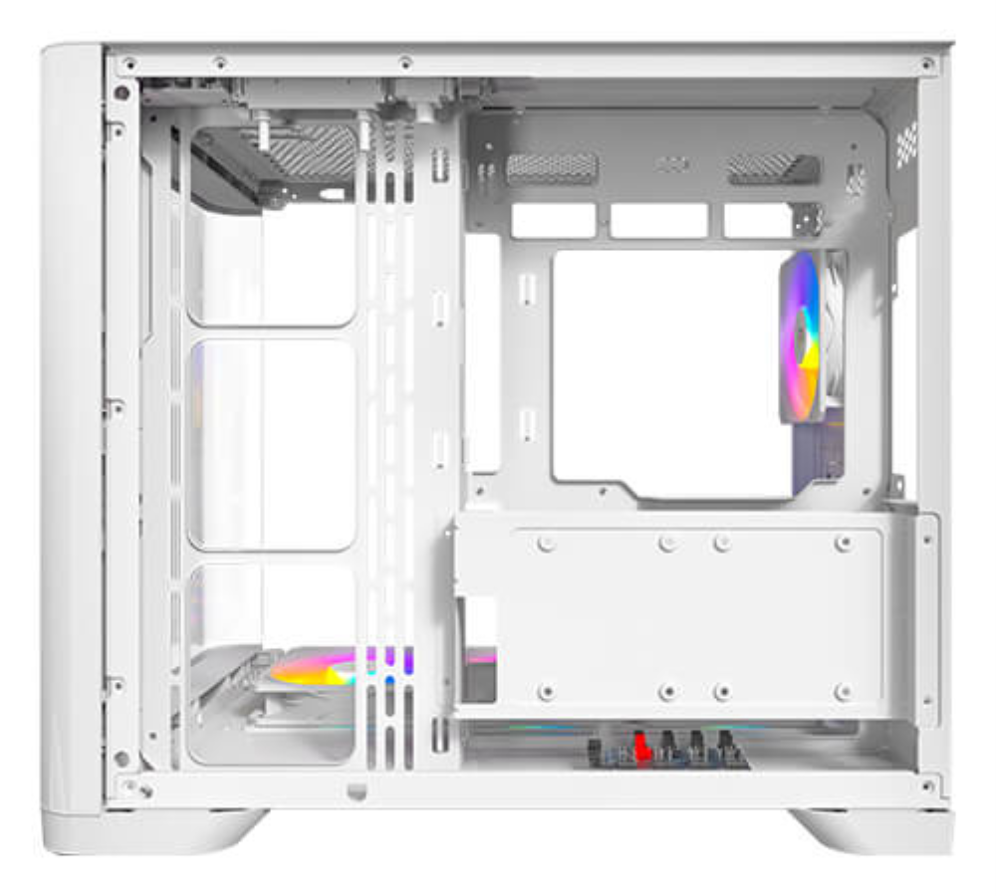 CAJA ANTEC C5 CURVE ARGB ATX BLANCO 3XVENT REV 120 MM 1X120MM 2XUSB SN FUENTE - detalle