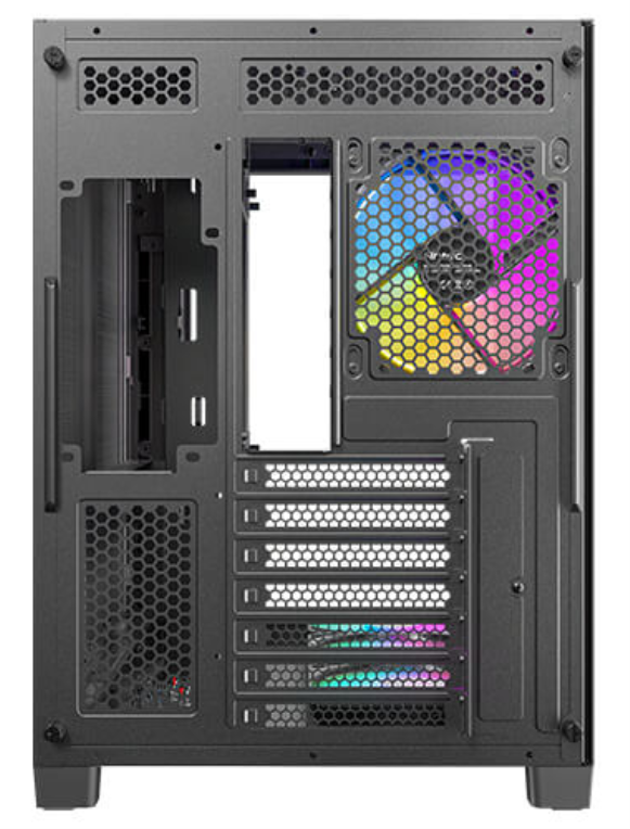 CAJA ANTEC C5 CURVE ARGB ATX NEGRO 3XVENT REV 120 MM 1X120MM 2XUSB SN FUENTE - detalle