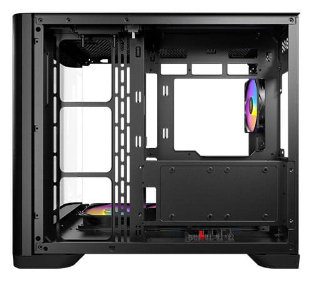 CAJA ANTEC C5 CURVE ARGB ATX NEGRO 3XVENT REV 120 MM 1X120MM 2XUSB SN FUENTE - detalle