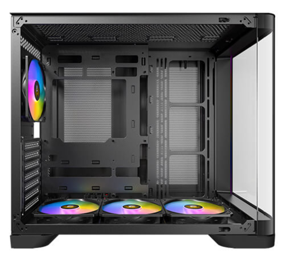 CAJA ANTEC C5 CURVE ARGB ATX NEGRO 3XVENT REV 120 MM 1X120MM 2XUSB SN FUENTE - detalle