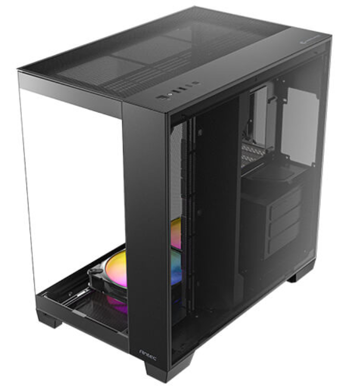 CAJA ANTEC C8 ARGB E-ATX NEGRO 2XVENT 160 MM 1X140MM 2XUSB SN FUENTE - detalle