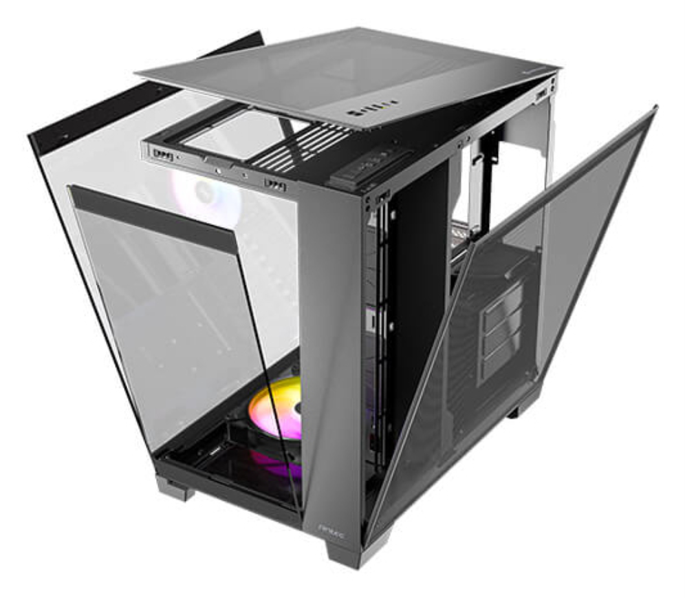 CAJA ANTEC C8 ARGB E-ATX NEGRO 2XVENT 160 MM 1X140MM 2XUSB SN FUENTE - detalle