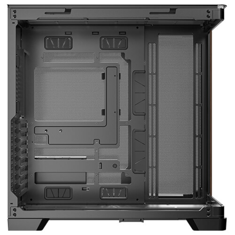 CAJA ANTEC C8 CURVE WOOD E-ATX NEGRO 2XVENT 160 MM 1X140MM 2XUSB SN FUENTE - detalle