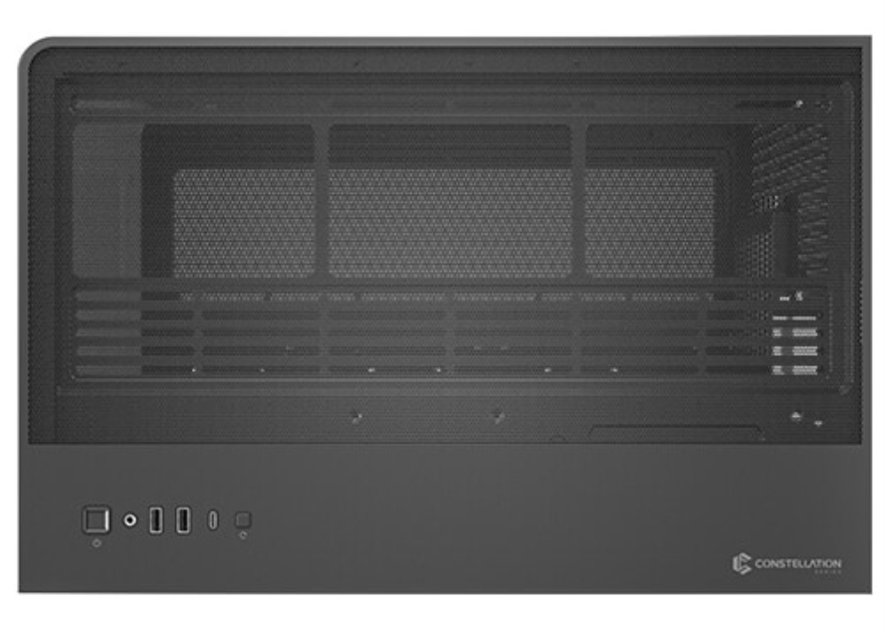 CAJA ANTEC C8 CURVE WOOD E-ATX NEGRO 2XVENT 160 MM 1X140MM 2XUSB SN FUENTE - detalle