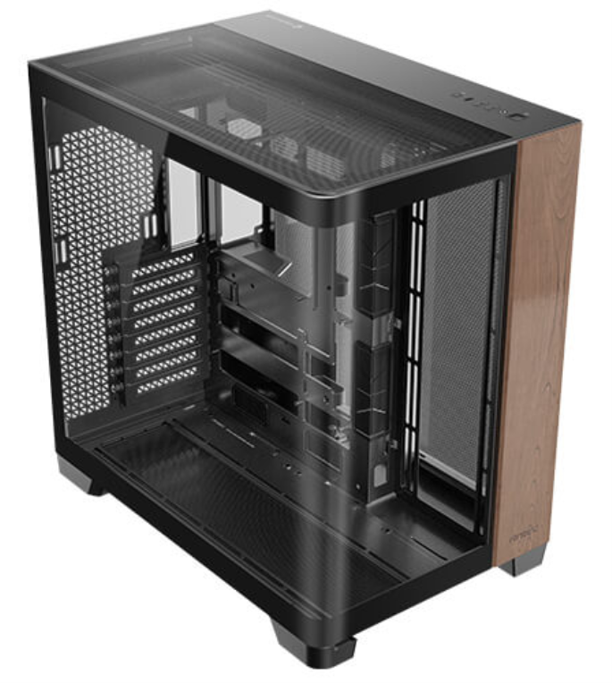 CAJA ANTEC C8 CURVE WOOD E-ATX NEGRO 2XVENT 160 MM 1X140MM 2XUSB SN FUENTE