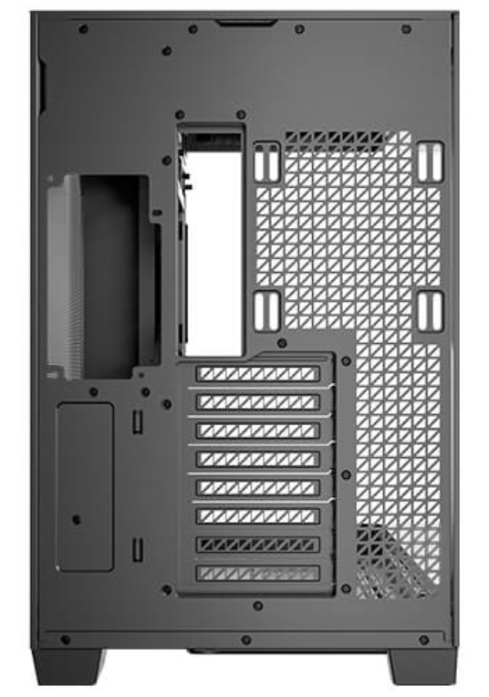 CAJA ANTEC C8 CURVE WOOD E-ATX NEGRO 2XVENT 160 MM 1X140MM 2XUSB SN FUENTE - detalle
