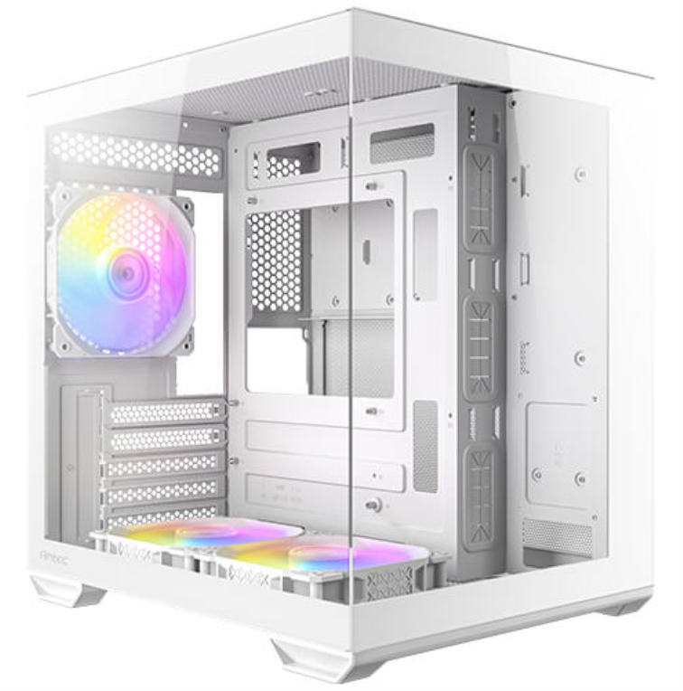 CAJA ANTEC CX60M ARGB MATX BLANCO 2XVENT REV 120 MM 1X120MM 2XUSB SN FUENTE - detalle