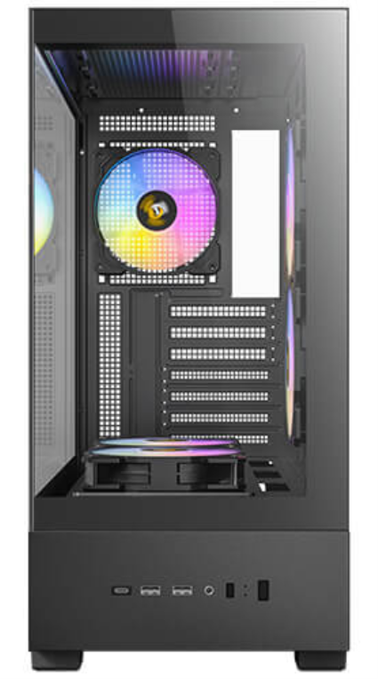 CAJA ANTEC CX705 ARGB MID-TOWER ATX PANORAMICA 270º 5XVENT 120MM PWM - detalle