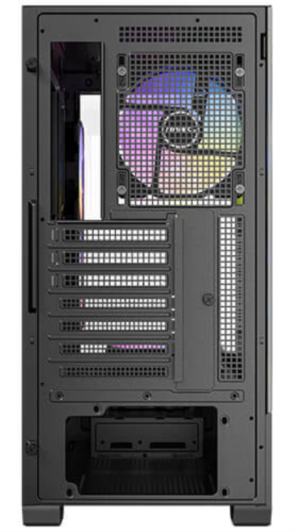 CAJA ANTEC CX705 ARGB MID-TOWER ATX PANORAMICA 270º 5XVENT 120MM PWM - detalle