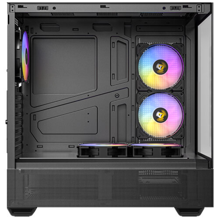 CAJA ANTEC CX705 ARGB MID-TOWER ATX PANORAMICA 270º 5XVENT 120MM PWM - detalle