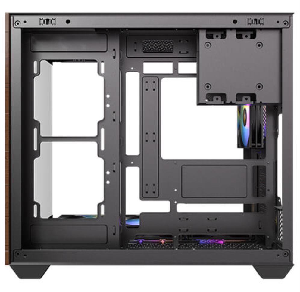 CAJA ANTEC CX800 ARGB ATX WOOD 2XVENT REV 120 MM 1X120MM 2XUSB SN FUENTE - detalle