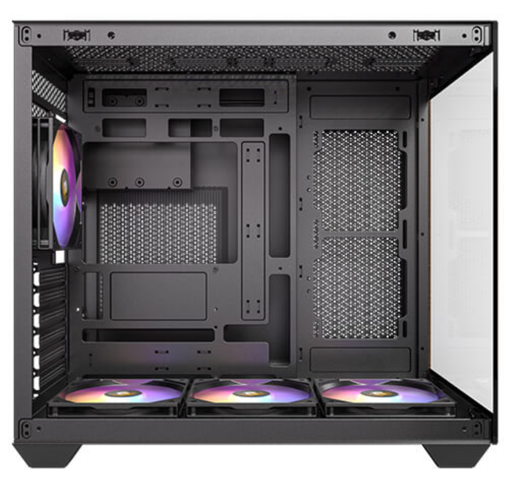 CAJA ANTEC CX800 ARGB ATX WOOD 2XVENT REV 120 MM 1X120MM 2XUSB SN FUENTE - detalle