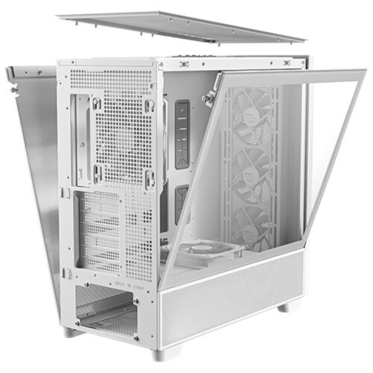 CAJA ANTEC FLUX ATX VENT 3X120MM 1X12OM REVERSE 1X140MM SIN FUENTE BLANCO - detalle