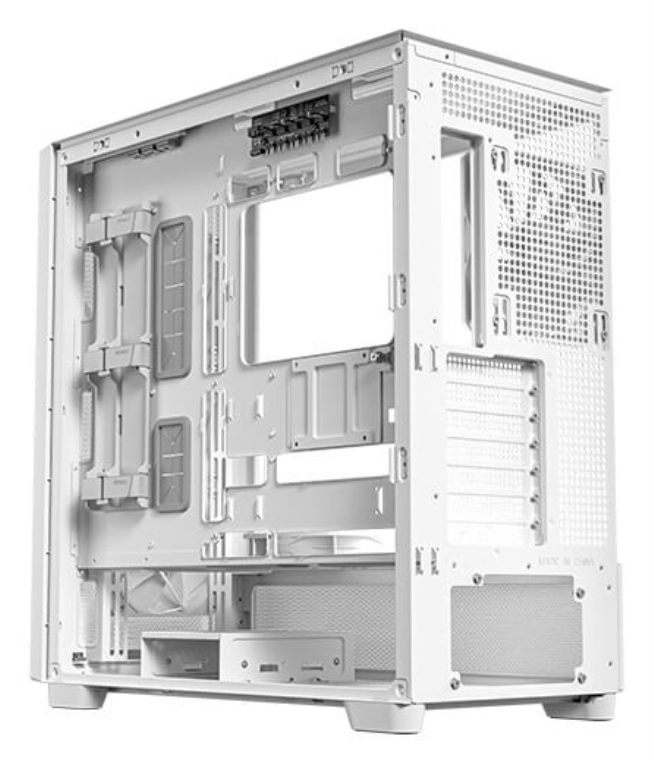 CAJA ANTEC FLUX ATX VENT 3X120MM 1X12OM REVERSE 1X140MM SIN FUENTE BLANCO - detalle