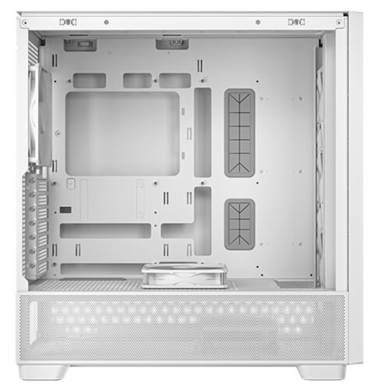 CAJA ANTEC FLUX ATX VENT 3X120MM 1X12OM REVERSE 1X140MM SIN FUENTE BLANCO - detalle