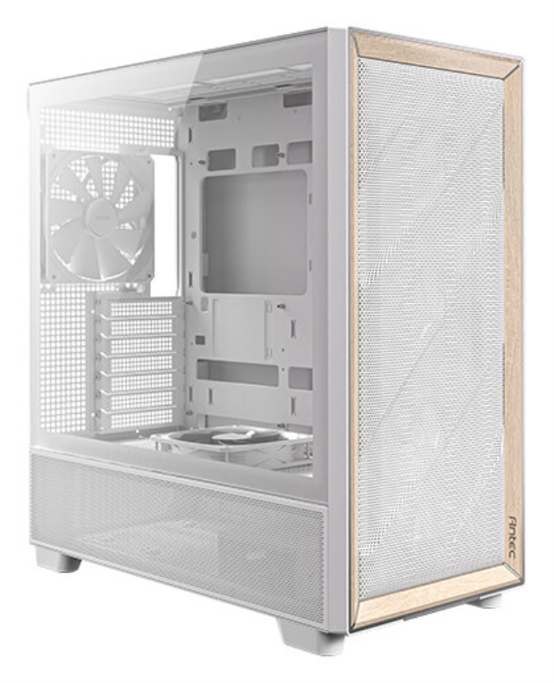 CAJA ANTEC FLUX ATX VENT 3X120MM 1X12OM REVERSE 1X140MM SIN FUENTE BLANCO - detalle