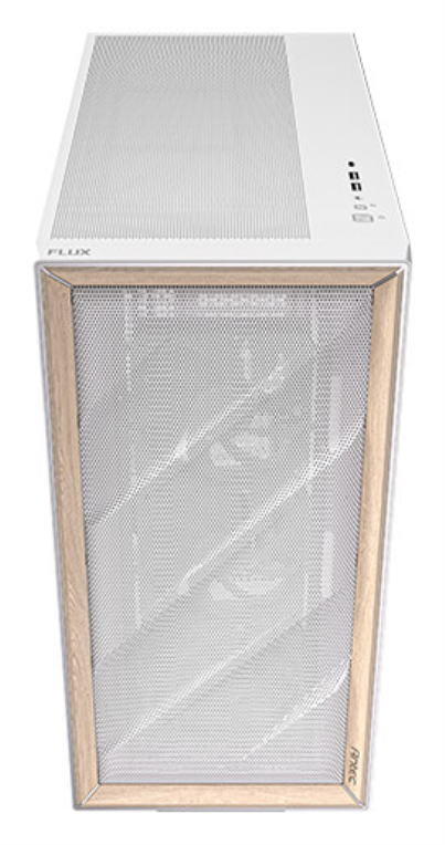 CAJA ANTEC FLUX ATX VENT 3X120MM 1X12OM REVERSE 1X140MM SIN FUENTE BLANCO - detalle