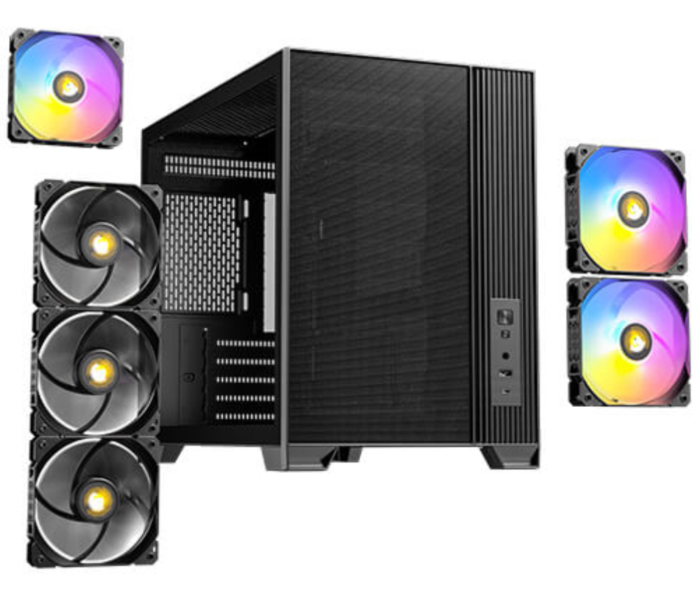 CAJA ANTEC FLUX M MATX NEGRA - detalle