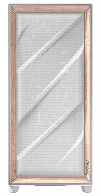 CAJA ANTEC FLUX PRO EUV WOOD ATX 2XUSB3.0 SIN FUENTE BLANCO - detalle