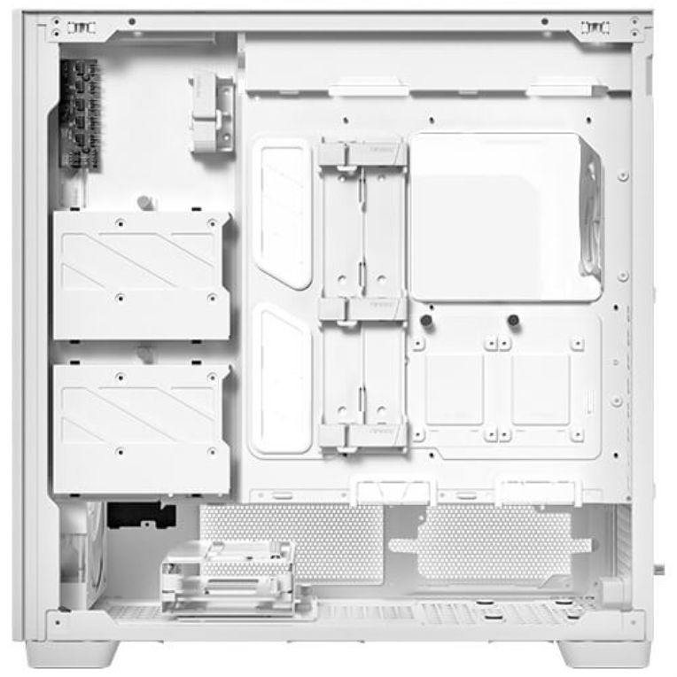 CAJA ANTEC FLUX PRO EUV WOOD ATX 2XUSB3.0 SIN FUENTE BLANCO - detalle