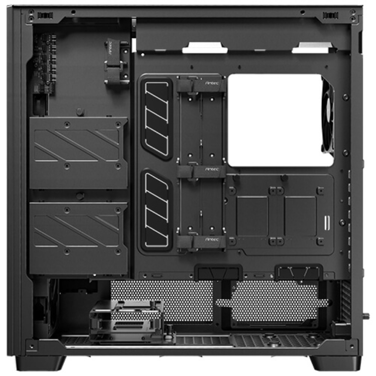 CAJA ANTEC FLUX PRO EUV WOOD ATX 2XUSB3.0 SIN FUENTE NEGRO - detalle