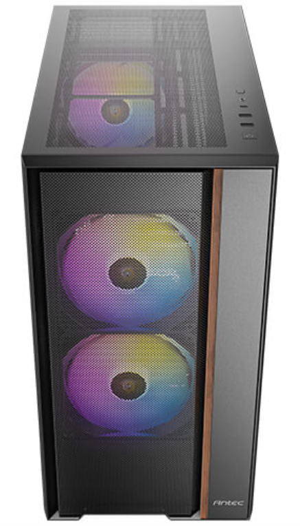CAJA ANTEC FLUX REAR ATX ARGB NEGRA - detalle