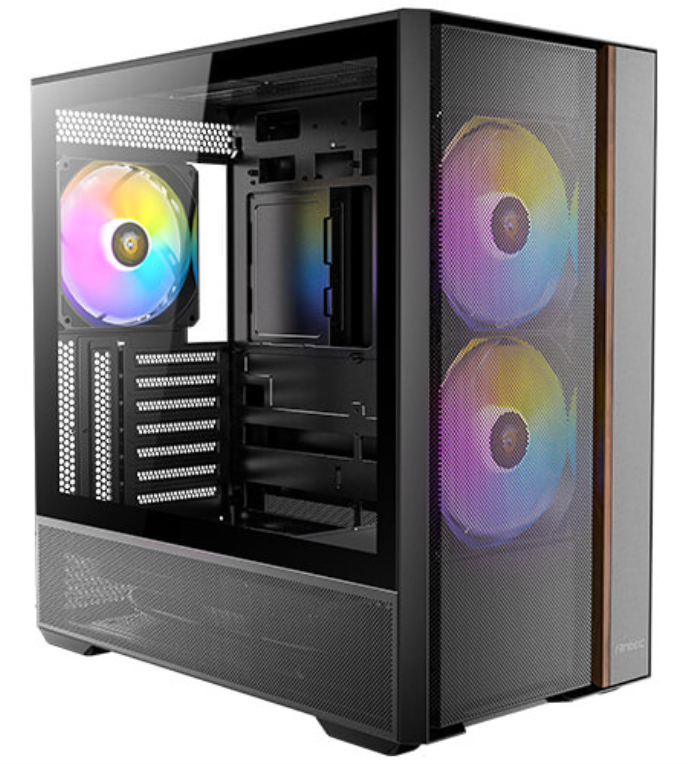 CAJA ANTEC FLUX REAR ATX ARGB NEGRA - detalle