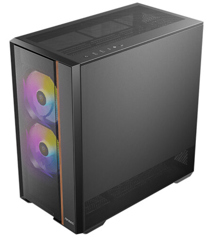 CAJA ANTEC FLUX REAR ATX ARGB NEGRA - detalle