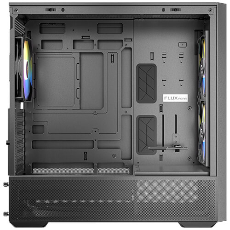 CAJA ANTEC FLUX REAR ATX ARGB NEGRA - detalle