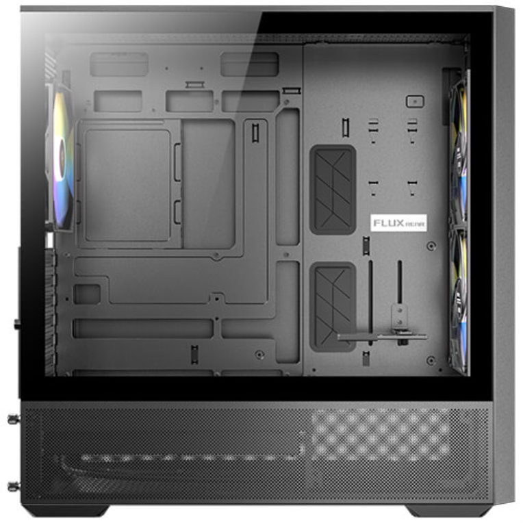 CAJA ANTEC FLUX REAR ATX ARGB NEGRA - detalle