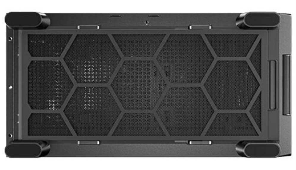 CAJA ANTEC FLUX SE ATX WOOD NEGRO 2XUSB SN FUENTE - detalle
