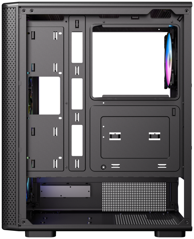 CAJA ANTEC VX-310 ATX 4 VENTILADORES ARGB NEGRA - detalle