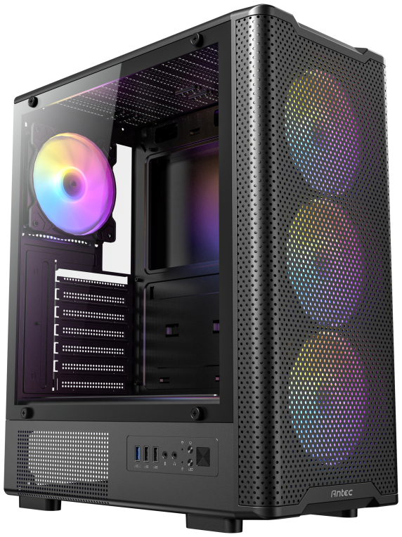 CAJA ANTEC VX-310 ATX 4 VENTILADORES ARGB NEGRA