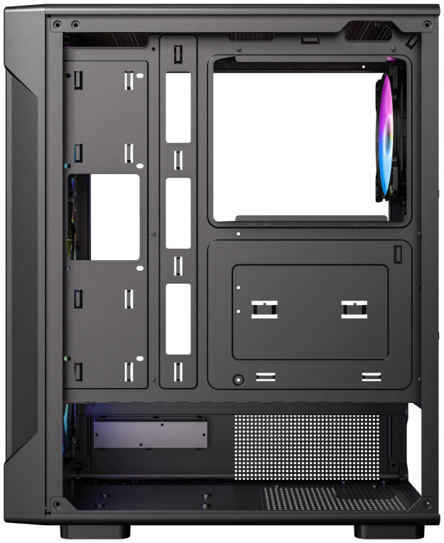 CAJA ANTEC VX-320 ATX 4 VENTILADORES ARGB NEGRA - detalle