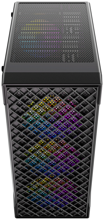 CAJA ANTEC VX-320 ATX 4 VENTILADORES ARGB NEGRA - detalle