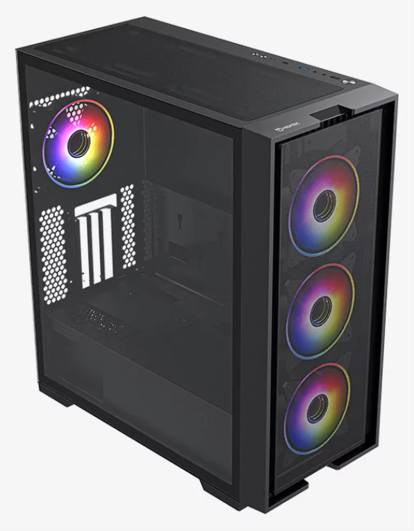 CAJA ATX HIDITEC GAMING H2 AIR ARGB BLACK E-ATX - detalle