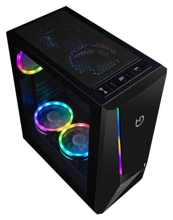 CAJA ATX HIDITEC V20 PRO ARGB CRISTAL TEMPLADO - detalle