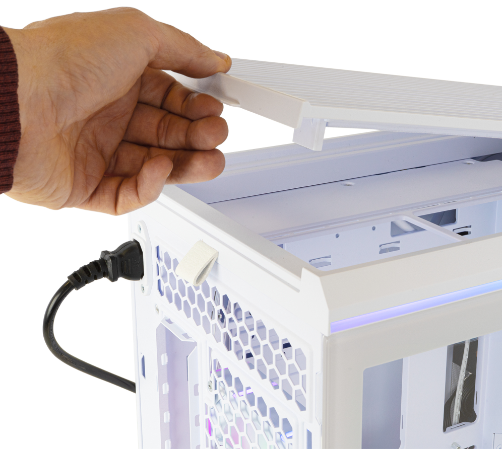 CAJA ATX NOX HUMMER ANVIL 2XUSB3.0 SIN FUENTE BLANCO - detalle