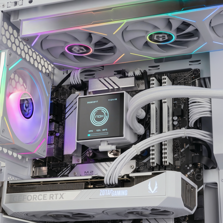 CAJA ATX NOX HUMMER ANVIL 2XUSB3.0 SIN FUENTE BLANCO - detalle