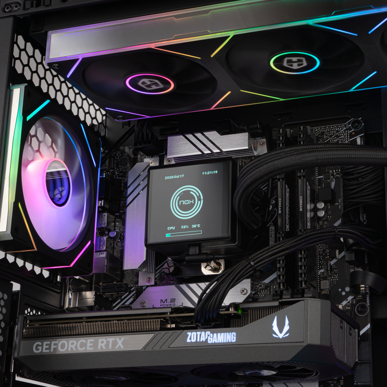 CAJA ATX NOX HUMMER ANVIL 2XUSB3.0 SIN FUENTE NEGRO - detalle