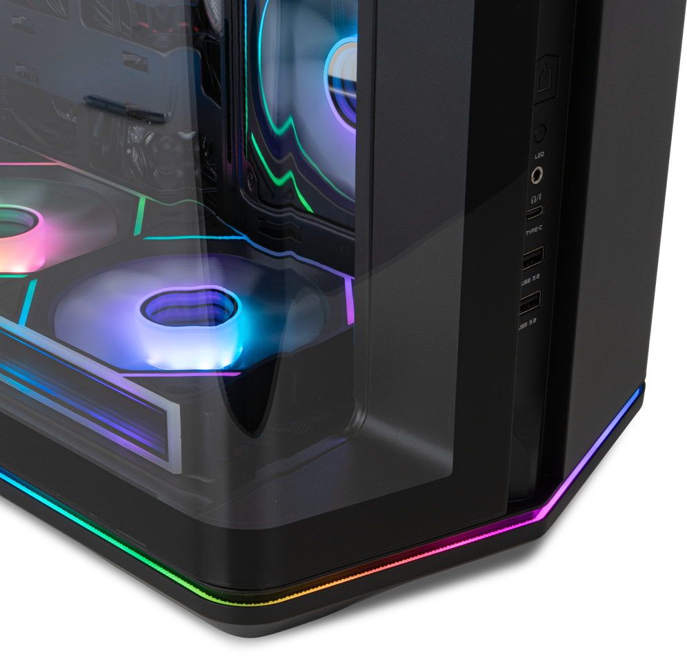 CAJA ATX NOX HUMMER ANVIL 2XUSB3.0 SIN FUENTE NEGRO - detalle