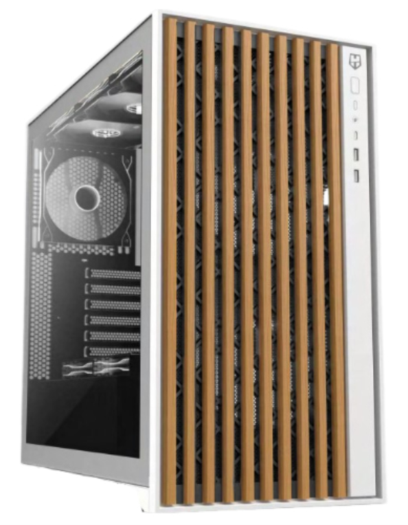 CAJA ATX NOX HUMMER ELEMENT MADERA BLANCO