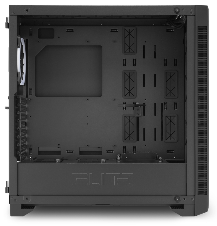 CAJA ATX SHARKOON ELITE SHARK CA200M 2XUSB3.0 SIN FUENTE NEGRO - detalle