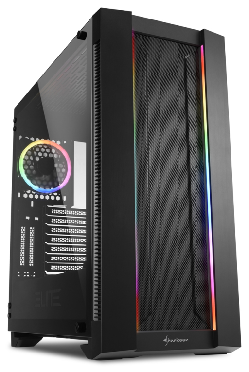 CAJA ATX SHARKOON ELITE SHARK CA200M 2XUSB3.0 SIN FUENTE NEGRO
