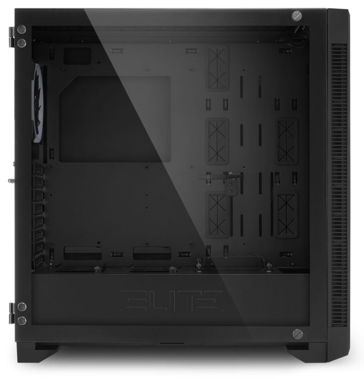 CAJA ATX SHARKOON ELITE SHARK CA200M 2XUSB3.0 SIN FUENTE NEGRO - detalle