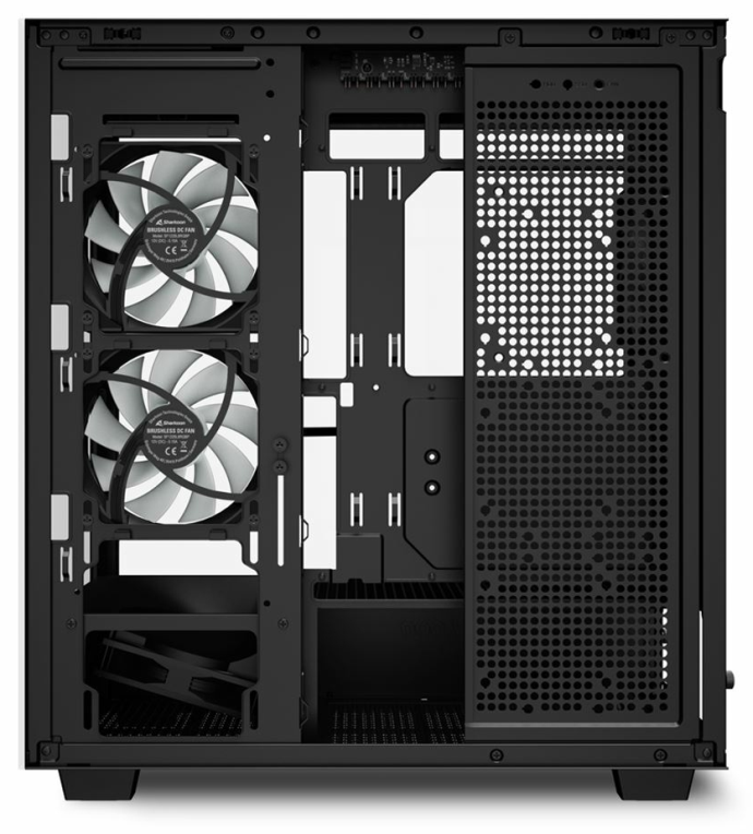 CAJA ATX SHARKOON REBEL C60 2VENTX120MM 2XUSB3 SIN FUENTE NEGRO - detalle