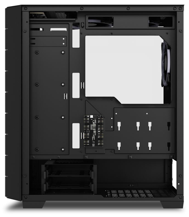 CAJA ATX SHARKOON RGB HEX 2XUSB3.0 SIN FUENTE NEGRO - detalle
